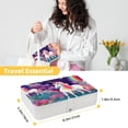 thumbnail image 5 of Unicorn PU Leather Jewelry Box with Removable Compartment and Earring Holder, Portable Travel Organizer, 5 of 6