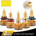 thumbnail image 3 of Gwong Autos 2pcs H1 H7 H7 H11 Bombilla LED 6000K 6 lados de aluminio aluminio de alta luz de cabeza de cabeza Gwong 24010981, 3 of 6