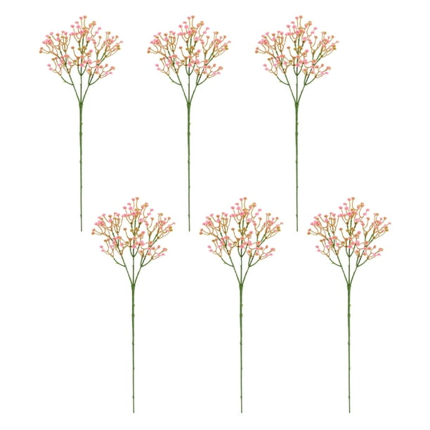 Ramos de flores artificiales Billuyoard 6 piezas eucalipto Decoración rosa