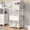 White, variant on Large Printer Stand with Storage Fabric Drawer Under Desk Printer Table with Wheels for Home Office, Printer Cart fit Fax Machine Scanner 23.4"x15.7" (White, 2 Tiers)