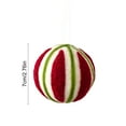 thumbnail image 3 of 2.75in Christmas Wool Ball Ornaments DIY Kit with Snowflake Patterns for Handmade Xmas Crafts Tree Decorations Festive Party Styling, 3 of 6
