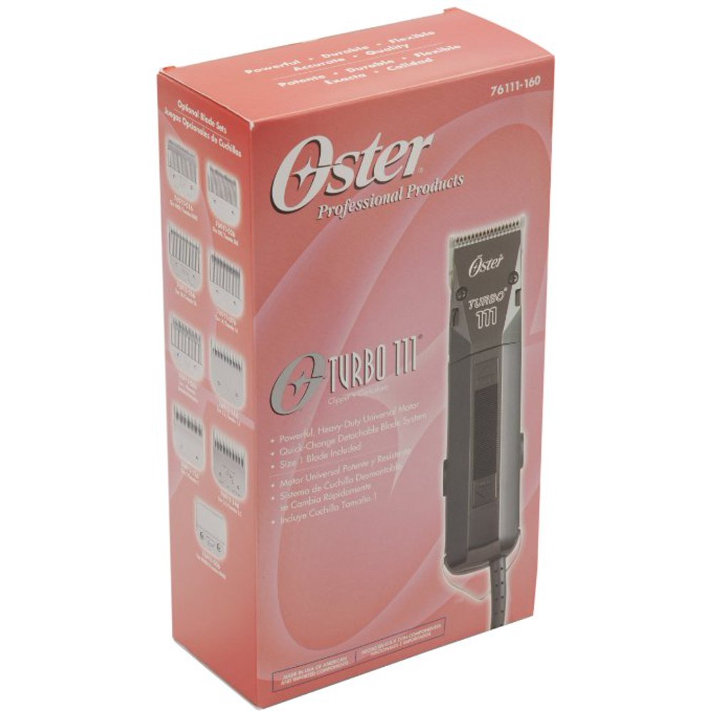 Oster Turbo 111 Heavy Duty Universal Motor Hair Clipper 1 Detachable