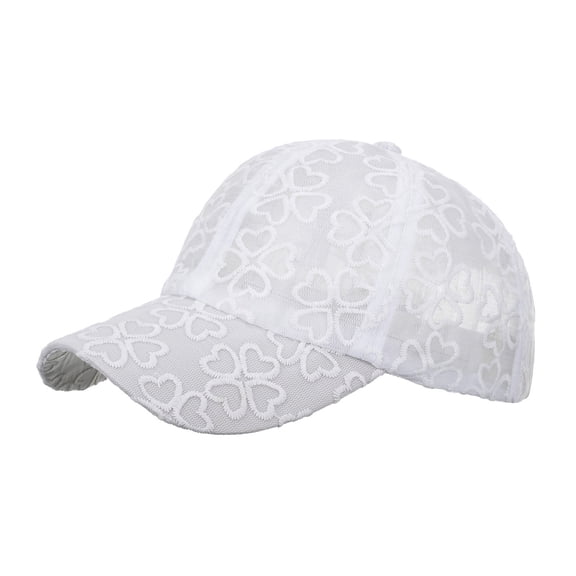 Hats for Women Fashion Men Sport Lace Love Print Breathable Beach Adjustable Baseball Cap Hip Hop Hat Sun Hats