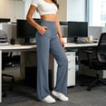 thumbnail image 7 of CQONEPT Leggings for Women High Stretch Wide Leg Yoga Pants Trendy Soft Comfy High Waisted Casual Fall Fashion Pants with Pockets, 7 of 7
