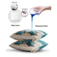 thumbnail image 6 of Waterproof Outdoor Throw Pillows with Inserts 12"x20", Blue Coastal Turtle Soft Decorative Pillowcases for Couch Bedroom, Nautical Beach Ocean Starfish Pillow Covers for Sofa Living Room, 6 of 8