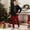 Dad, variant on Christmas Family Pajamas Matching Set - 2 piece Black Christmas Tree Plaid Print Long Sleeve Top and Pants Sets, Casual Family Outfits Sets for M Pjs