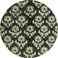 thumbnail image 1 of Ahgly Company Indoor Round Abstract Olive Green Abstract Area Rugs, 8' Round, 1 of 6