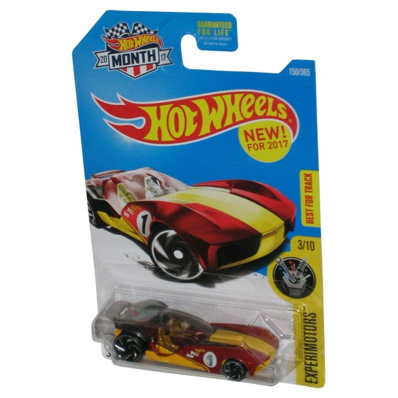 Hot Wheels Experimotors 3/10 (2017) Red Sky Dome Toy Car 150/365