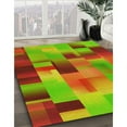 thumbnail image 3 of Ahgly Company Machine Washable Indoor Rectangle Transitional Grapefruit Red Area Rugs, 6' x 9', 3 of 7