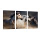 thumbnail image 1 of Cuadro Decorativo Tríptico Vertical Caballos Galopando Canvas Revolution  Set De 3 Cuadros 30x45 cm, 1 of 5