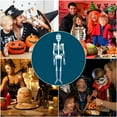 thumbnail image 4 of Esqueleto luminoso Bewildely de Halloween 90cm decoración de fiesta de terror, 4 of 6