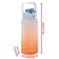 thumbnail image 3 of Botella de agua de gran capacidad de 2L con cubierta de rebote, taza esmerilada a prueba de fugas con recordatorio de escala de tiempo, deportes al aire libre y Fitness, 3 of 8
