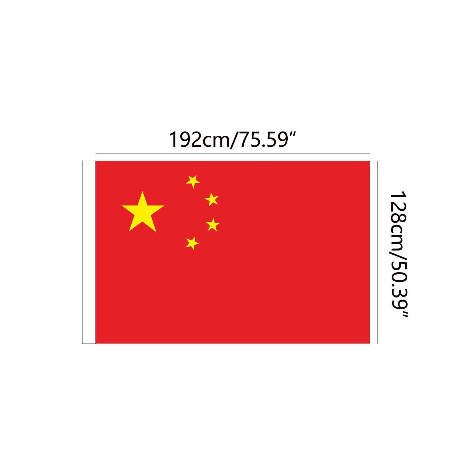 Kuluzego Chinese Flag Large Size 6 Specifications indoor and Outdoor Nano  Waterproof Sunscreen Flag - Walmart.com