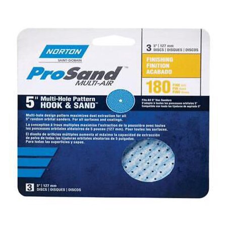 

Norton ProSand 5 in. Ceramic Alumina Hook and Loop A975 Sanding Disc 180 Grit Fine 3 pk