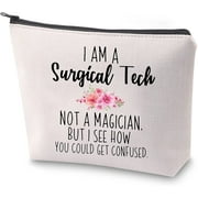 Surgical Tech Makeup Bag Surgical Technologist Appreciation Gift I'M A Surgical Tech Not A Magician Cosmetic Bag