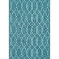 thumbnail image 1 of Unique Loom Outdoor Trellis Moroccan Rug 7' x 10' Rectangle Teal/Ivory, 1 of 1