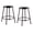 Black, variant on (Pack of 2) NPS® 24" Heavy Duty Vinyl Padded Steel Stool, Grey