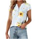 thumbnail image 1 of Camisas de Manga Corta para las Mujeres Blusas de Impresión Casual Camisas de Botón Camiseta de Cuello en V, Blusas de Manga Corta para las Mujeres, 1 of 5