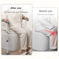 thumbnail image 5 of BIWEIBO Toilet Seat Raiser, Adjustable, Elderly With padded armrest, for standard/elongated commode., 5 of 18