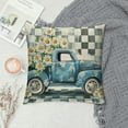 thumbnail image 2 of Nawypu  Spring Summer Decorations White Daisy Spring Pillow Covers Buffalo Plaid Truck Throw Pillow Case Hello Home Bless Spring Farmhouse Cushion Cover for Home Sofa Couch, 2 of 5