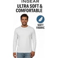 thumbnail image 2 of INGEAR Men's Ultra Soft Casual Base Layer Long Sleeve T-Shirt - Crewneck, Lightweight Polyblend Jersey, 2 of 7