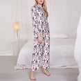 thumbnail image 3 of Balery 4th Of July Conjunto de Pijama con Estampado para Mujer, Conjunto de Dos Piezas con Manga Larga, Ropa de Dormir Suave con Bolsillos, Pijamas Cómodos-X-Large, 3 of 7