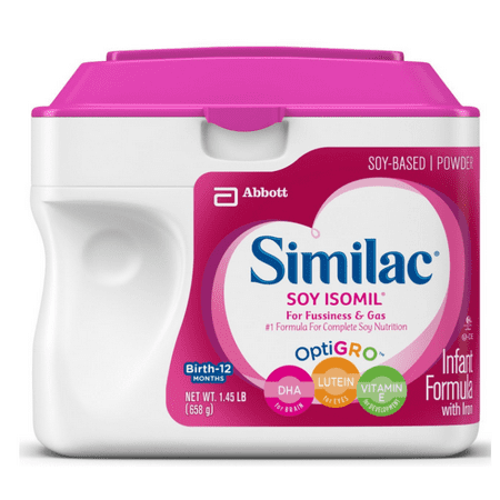 Similac Soy Isomil Infant Formula with Iron, Powder, 1.45 lb
