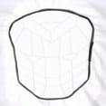 thumbnail image 4 of DGYAO Compression Protective Shirt Padded Sleeveless Chest Sternum Protector Adult Black-White-M, 4 of 6