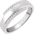 thumbnail image 4 of 14K White 1/5 CTW Diamond Bypass Ring in 14k White Gold - Size 7, 4 of 4