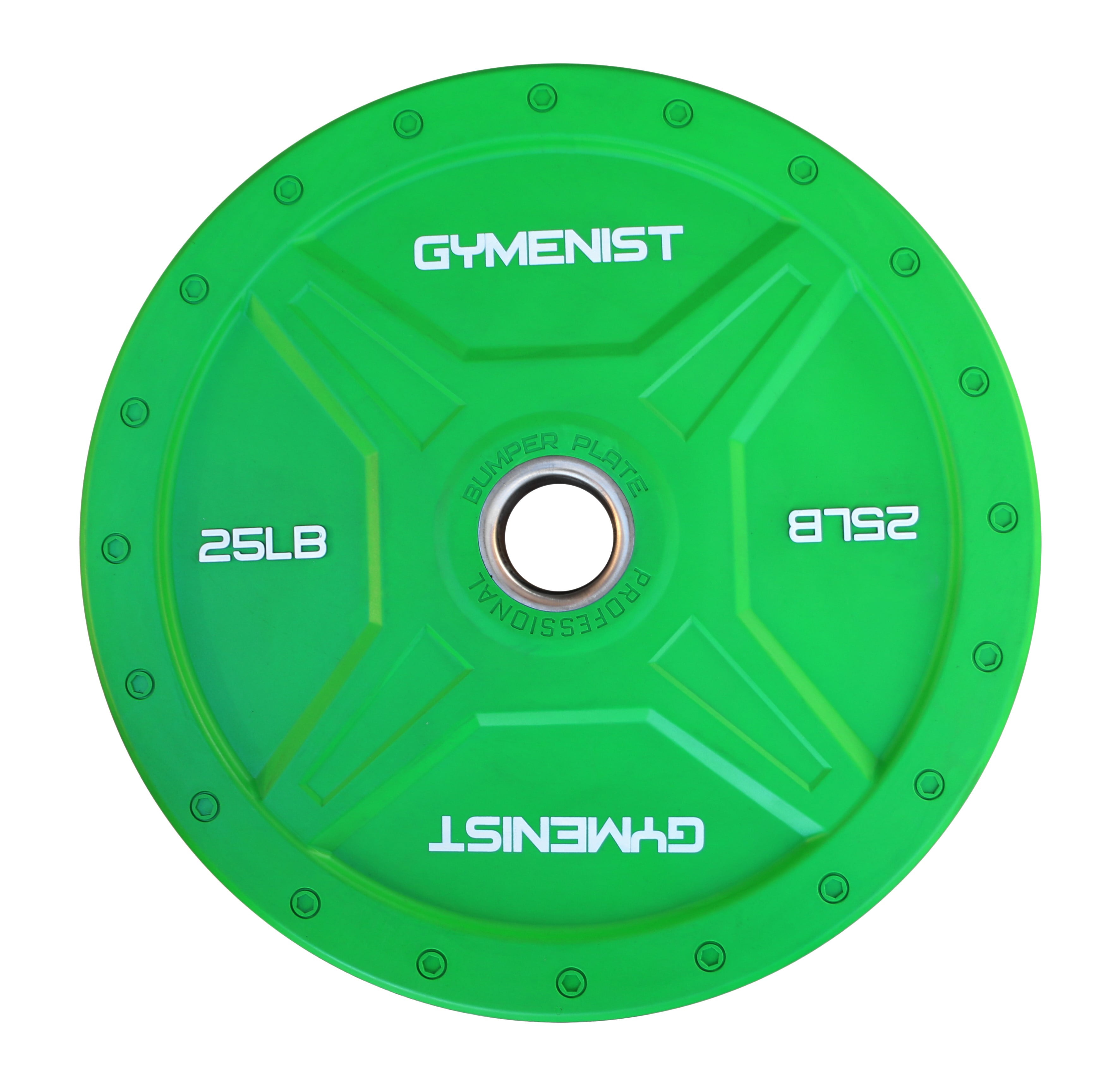 GYMENIST Bumper Plates Commercial Olympic Size Heavy Duty Weight Plates for 2 Inch Barbell 