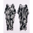 thumbnail image 5 of EDOLYNSA Plus Size Kaftans for Women Batwing Sleeve Bathing Suit Cover Up Elegant Beach Dresses Summer Outfit, 5 of 9