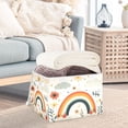 thumbnail image 3 of Yayeee Collapsible Cube Storage Bin with Lid Fabric Closet Decorative Basket with Handles, Cute Rainbow, 3 of 7