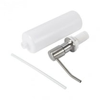 DECORNIJIA White Soap Dispenser For Kitchen Sink Detergent Storage Plastic Storage Container 2Pcs