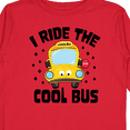 thumbnail image 4 of Inktastic I Ride the Cool Bus with Yellow Bus Boys or Girls Long Sleeve Toddler T-Shirt, 4 of 5