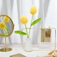 thumbnail image 4 of Dalrosia 10PCS Crochet Tulips Flowers Artificial Flowers Bouquet Handmade Knitted Tulip Bouquets with Leave and Long Stem for Home Centerpieces Decor Valentine's Day Wedding Anniversary, 4 of 5