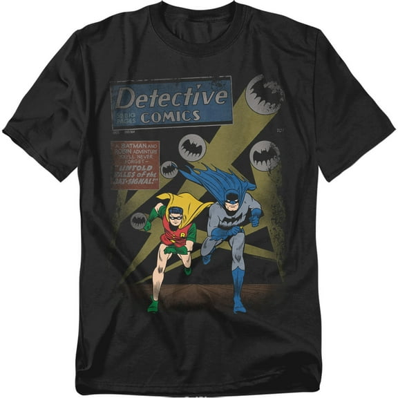 Batman T-Shirt Dynamic Duo Unisex Graphic Tee For Men & Women Black 