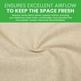 thumbnail image 6 of Natural Hemp 54x74" Stall Shower Curtain - Natural fabric Leakproof curtain for luxury bathroom decor - Natural, 6 of 10