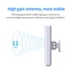 thumbnail image 3 of Enrutador inalámbrico para exteriores Comfast 5KM 300Mbps, puente CPE, extensor de señal Wifi de largo alcance de 5 GHz, punto de acceso, repetidor/amplificador, 3 of 4