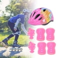 thumbnail image 3 of Children 7pcs Kids Skating Bike Protective Gear Set Safety Helmet Knee Elbow Wrist Pad, 3 of 7