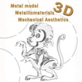 thumbnail image 4 of Puzzle de metal 3D MENAIMPK Monkey para adultos y adolescentes, 4 of 7
