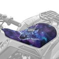 thumbnail image 2 of Renewold All-Weather ATV Seat Cover 25x10 Inch, Waterproof Heavy Duty 4 Wheeler Seat Cover ATV Accessories Decor for Yamaha Raptor 700, Polaris Sportsman 450/750, Galaxy Wolf Butterfly, 2 of 7