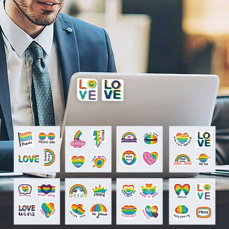 Tohuu 32pcs Gay Pride Stickers Gay Love LGBT Pride Sticker for Teens Adults  Waterproof Decals for Water Bottles Skateboards Motorcycles nearby 