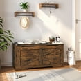 thumbnail image 3 of Hzuaneri 39.4" Storage Bench, Lift-Top Storage Organizer, Storage Trunk, Rustic Brown SB03401X, 3 of 7