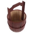 thumbnail image 2 of Maceta rústica de madera con forma de barril para niños, accesorio de baile, maceta para jardín al aire libre, decoración de patio y jardín para plantar flores, hogar y jardín, 2 of 8