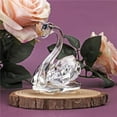 thumbnail image 2 of H&D Crystal Swan Figurine Collection Paperweight Table Centerpiece Ornament, 2 of 6