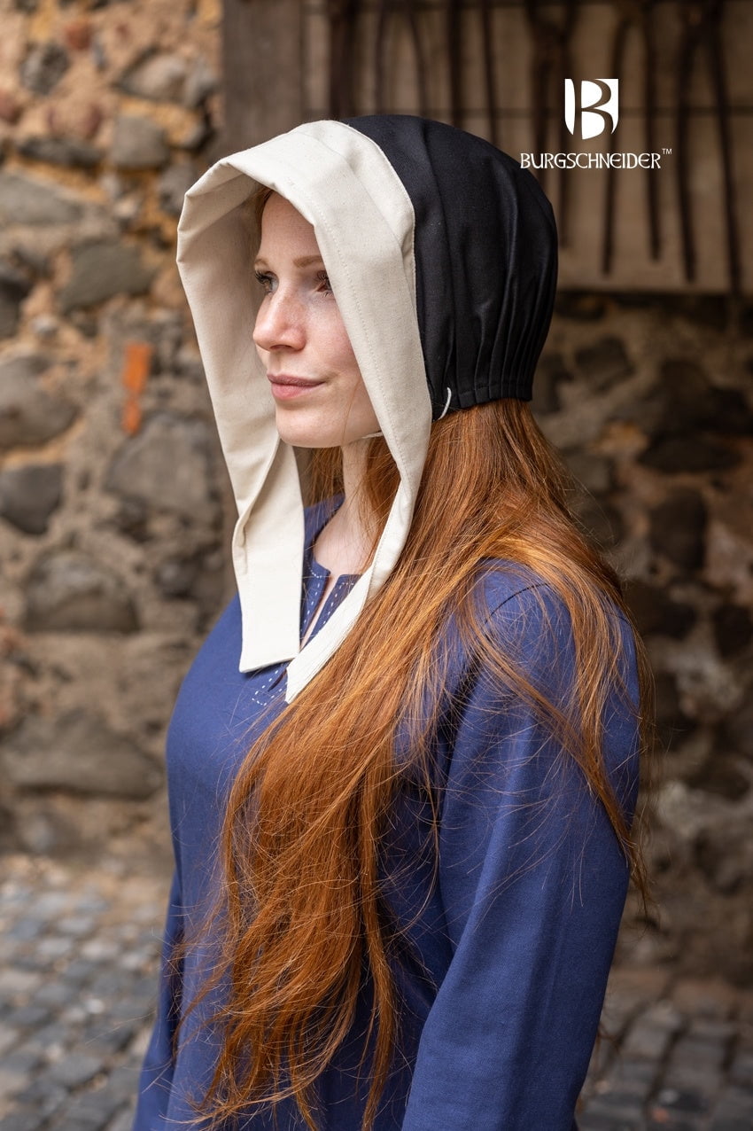 Burgschneider - Bonnet Dagmar Black/Natural (size: Standard )