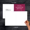 thumbnail image 5 of Koyal Wholesale Happy Birthday Quarantine Jumbo Card, No One Is Invited, Wine Glass Design, Funny Social Distance, 5 of 5