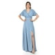 thumbnail image 1 of Vestido largo con abertura Roman Fashion /Juvenil, 2010 (Azul claro) azul G, 1 of 5
