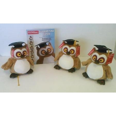 Gund Singing Plush Graduation Owl (pack Of 6)