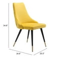 thumbnail image 2 of Piccolo Dining Chair (Set of 2) Yellow, 2 of 9